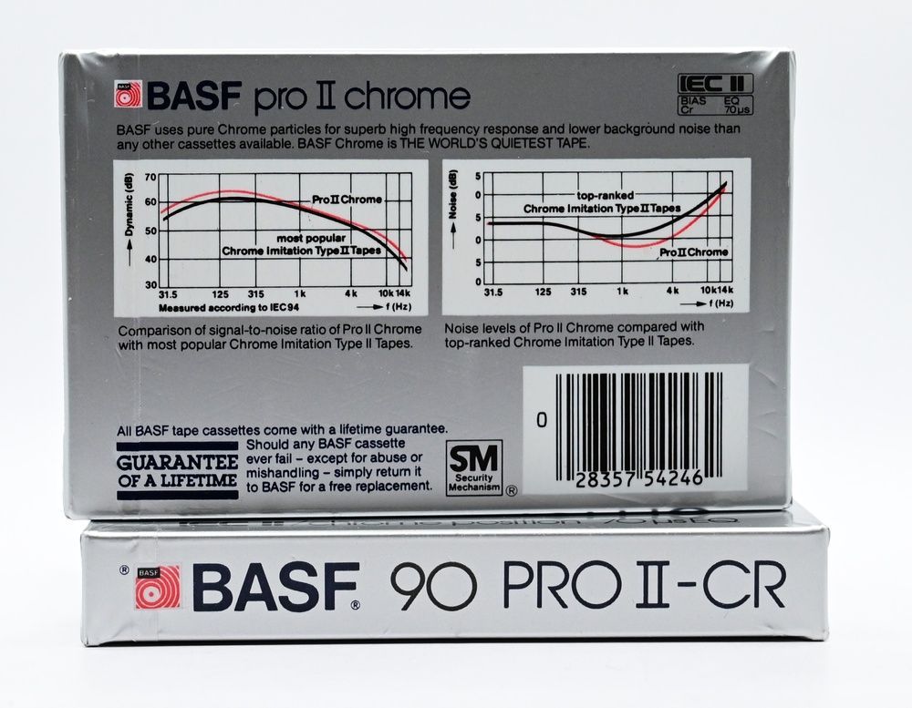 Аудіокасета BASF Pro II Chrome 90 (1982-84) 6pureT032 фото