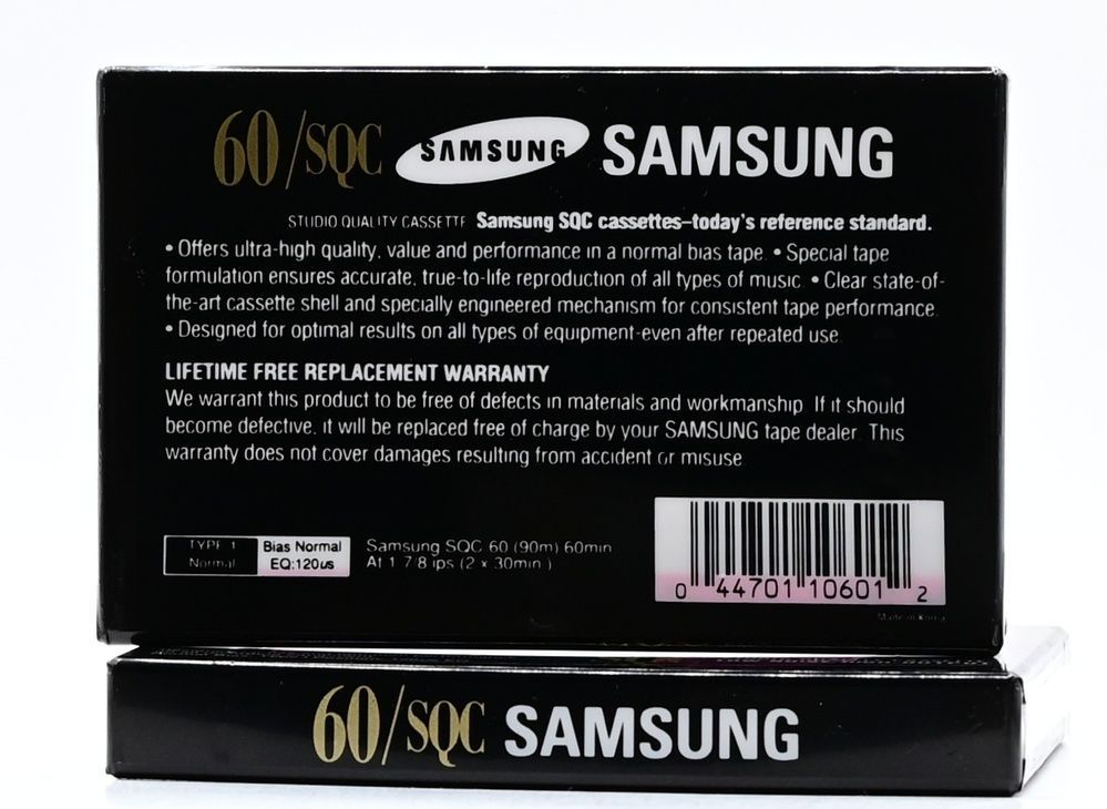 Аудіокасета Samsung SQC 60 (1997) SM60 фото