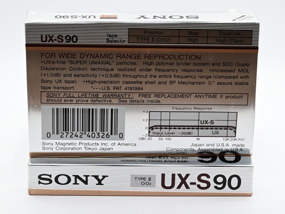 Аудіокасета: Sony UX-S 90 (1986) 5T131901 фото
