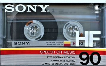 Аудіокасета Sony HF 90 (1986) 10_T124 фото