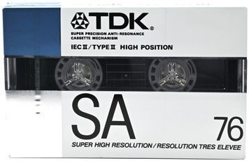Аудіокасета TDK SA 76 (1988) 4600590 фото