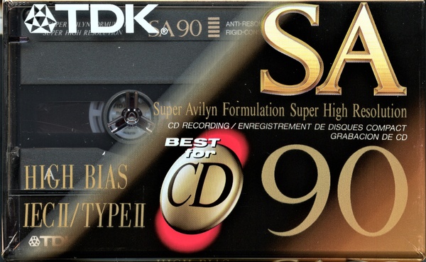 Аудіокасета TDK SA  (1992) T120 фото