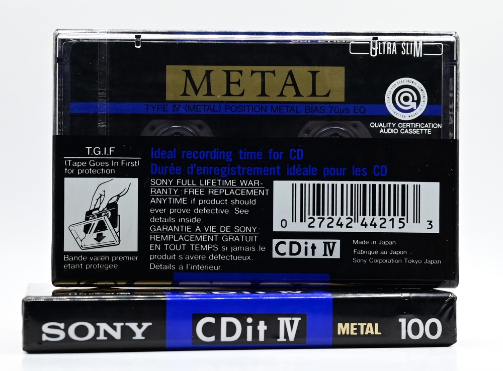 Аудіокасета SONY METAL CDit IV 100 (1989) T115cdit фото