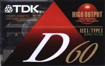 Аудіокасета: TDK D60 (1992) 65T039 фото