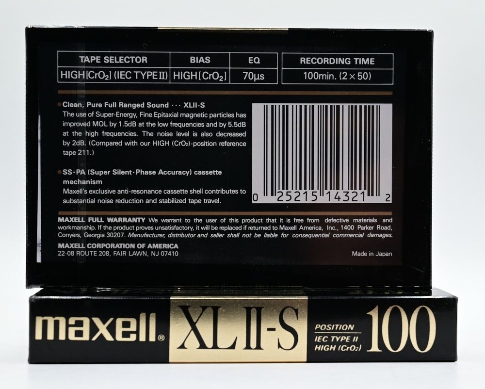 Аудіокасета MAXELL XLII-S 100 (1988) 53_100 фото