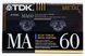 Аудіокасета TDK MA 60 (1990) T115ma34 фото 1