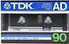 Аудіокасета: TDK AD90 (1987) 1002 фото 1