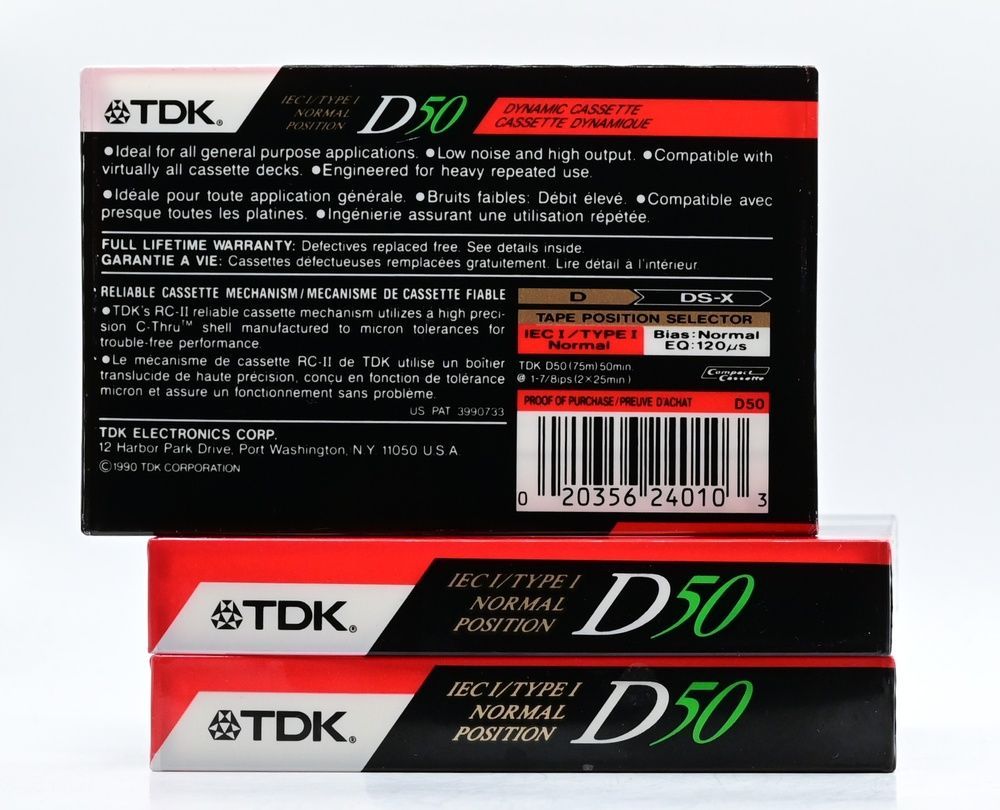Аудіокасета: TDK D50 (1990) 102250 фото