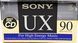 Аудіокасета: Sony UX 90 (1992) 01900 фото 1