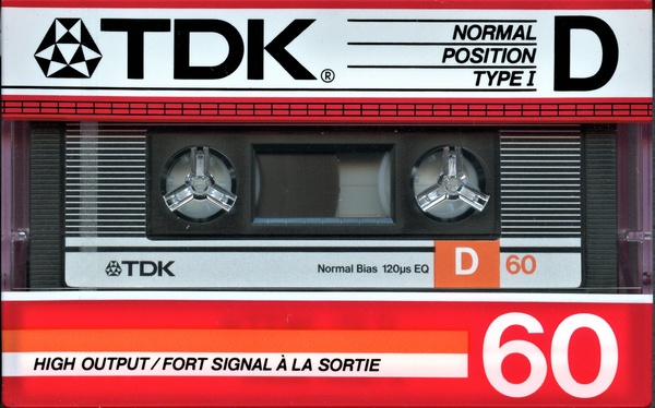 Аудіокасета TDK D 60 (1986) T002_602 фото