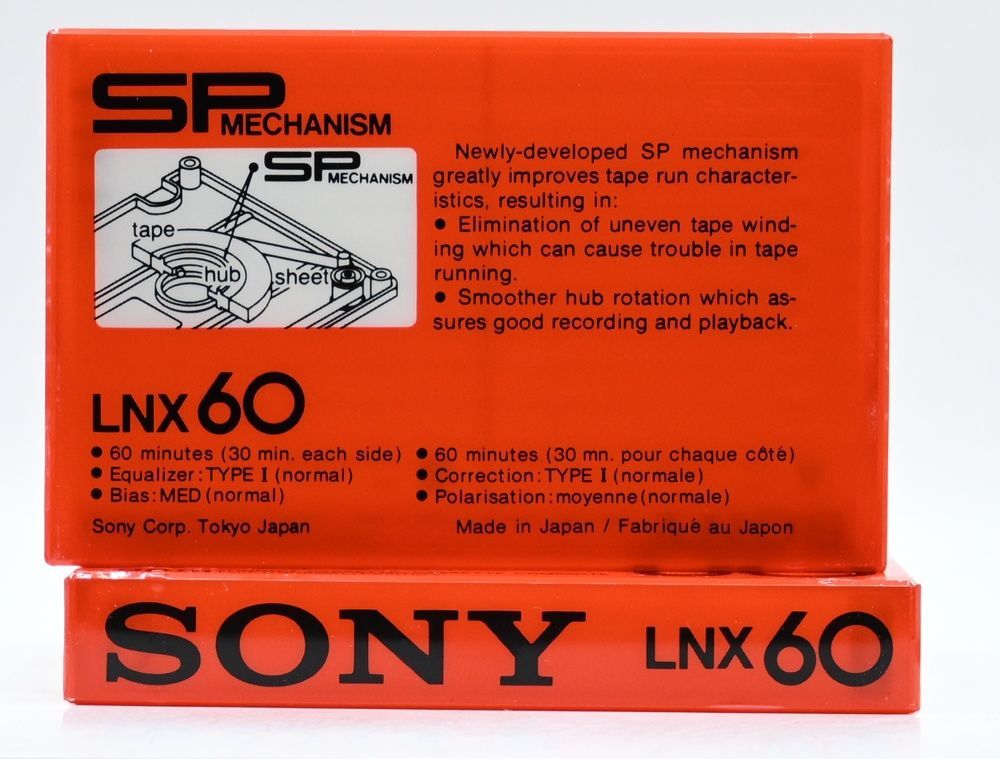 Аудіокасета Sony LNX 60 (1978) lnx60 фото