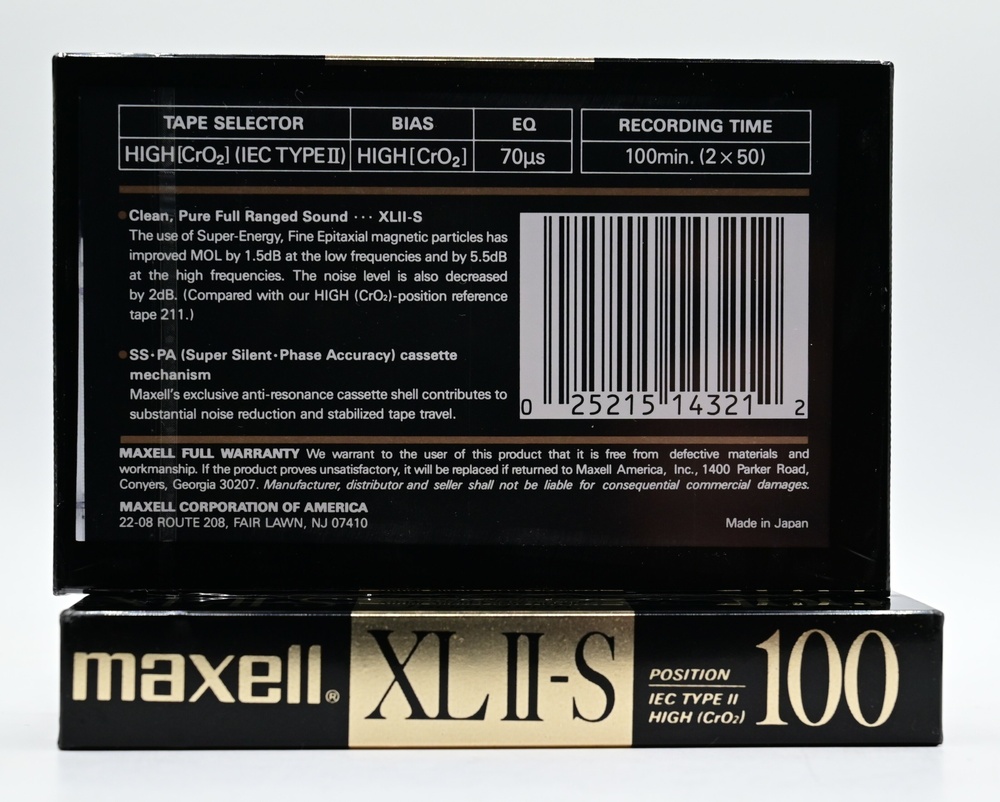 Аудіокасета MAXELL XLII-S 100 (1988) T036_100 фото