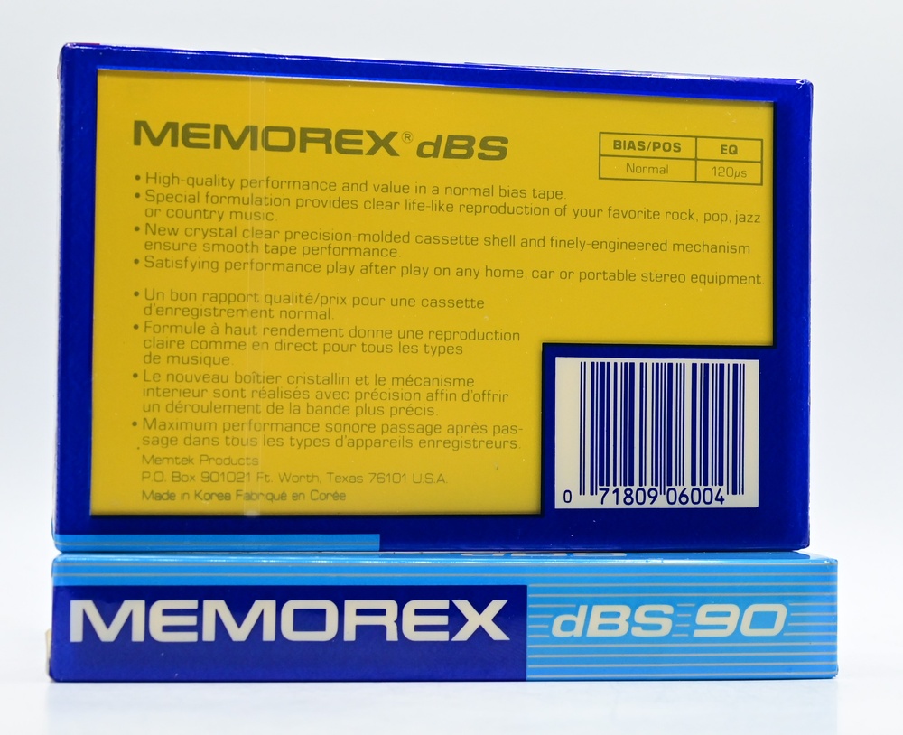 Аудіокасета Memorex DBS 90 DBS902 фото