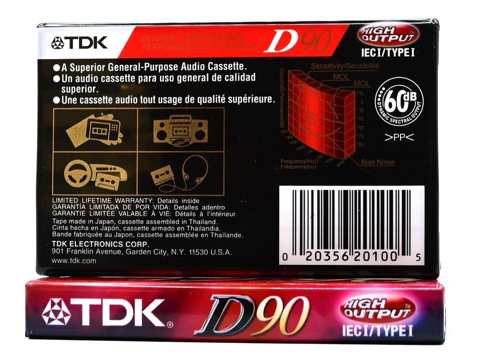 Аудіокасета: TDK D90 (2001) 2322122 фото