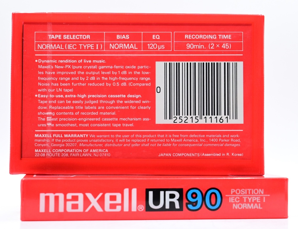 Аудіокасета MAXELL UR90 (1986) ST0038625 фото