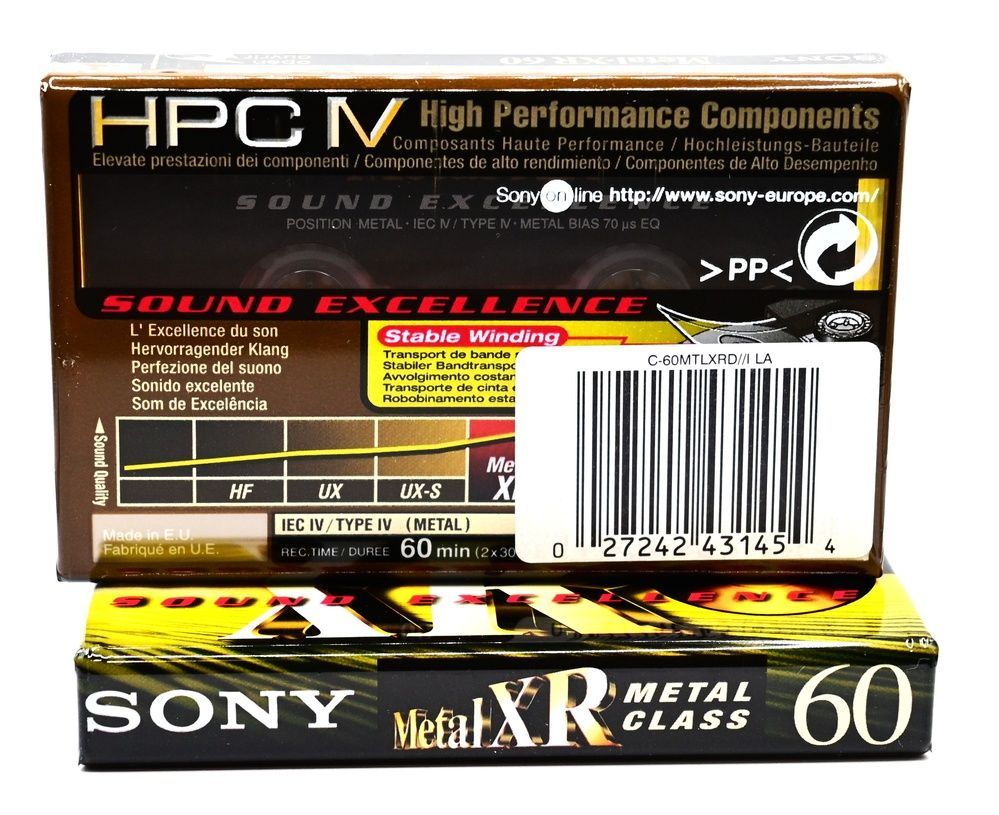 Аудіокасета SONY METAL XR 60 (1999) xr60 фото