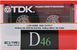 Аудіокасета: TDK D46 (1988) 46_T0569 фото 1