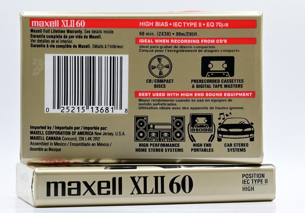 Аудіокасета Maxell XL II 60 (1996) 2T117-27 фото