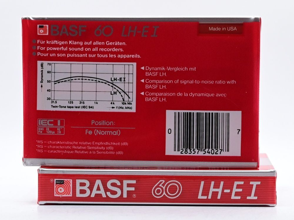 Аудіокасета: BASF LH Extra I 60 (1985) b02ba2 фото
