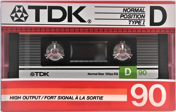 Аудіокасета TDK D90 (1986) 2_T00290 фото