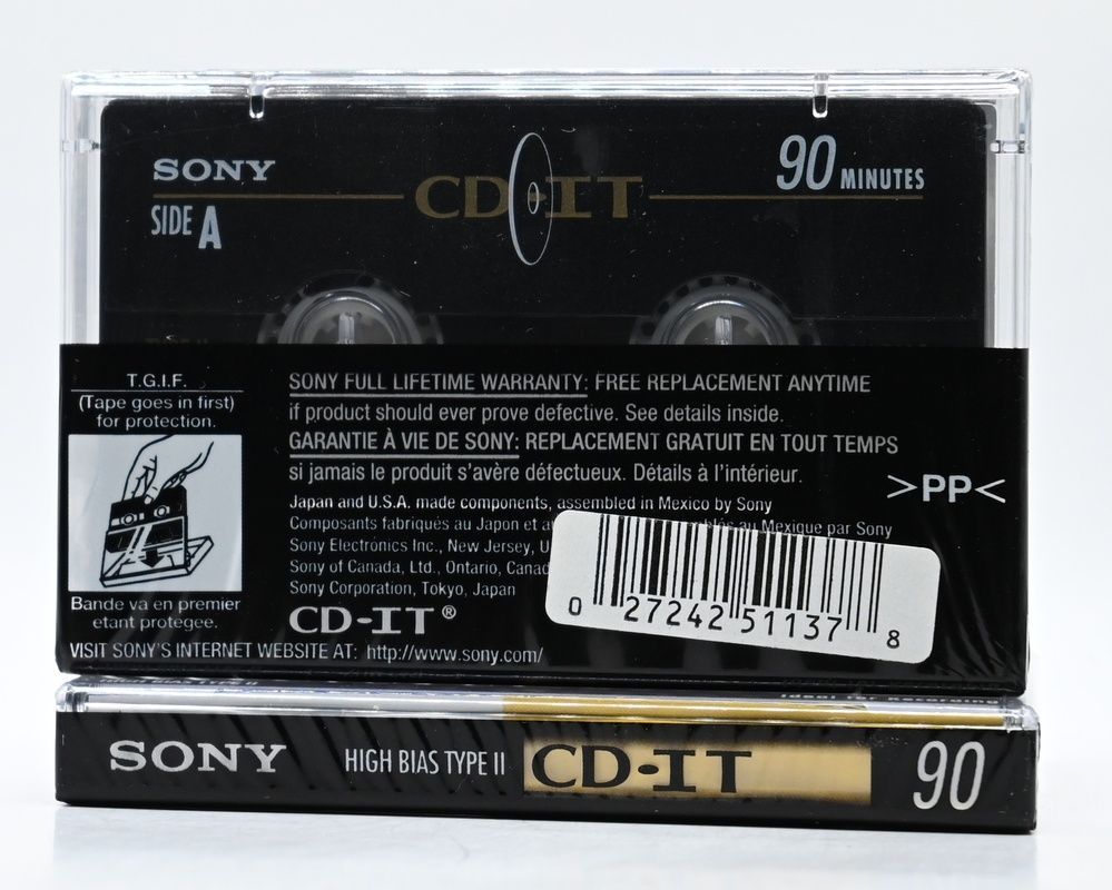 Аудіокасета Sony CD-IT 90 (1995) 3_T0412 фото