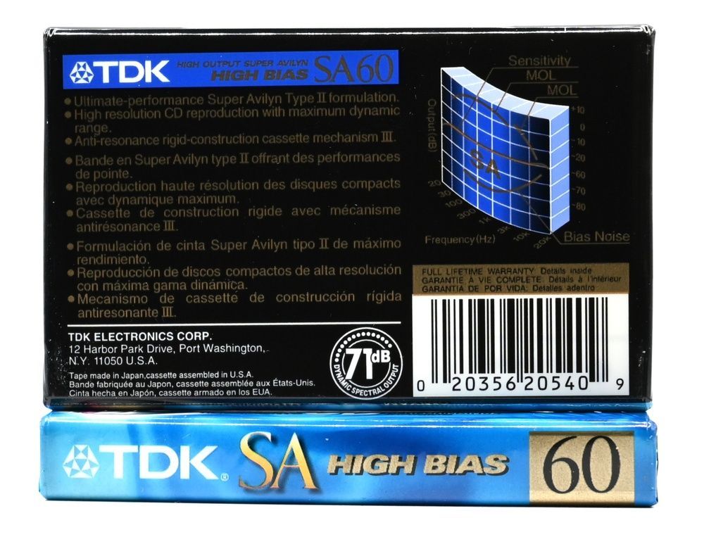 Аудіокасета TDK SA 60 (2000) 5460190 фото