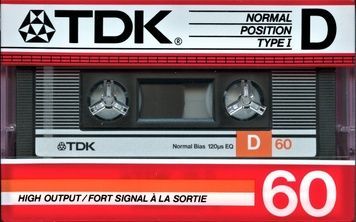 Аудіокасета TDK D 60 (1986) 32_602 фото